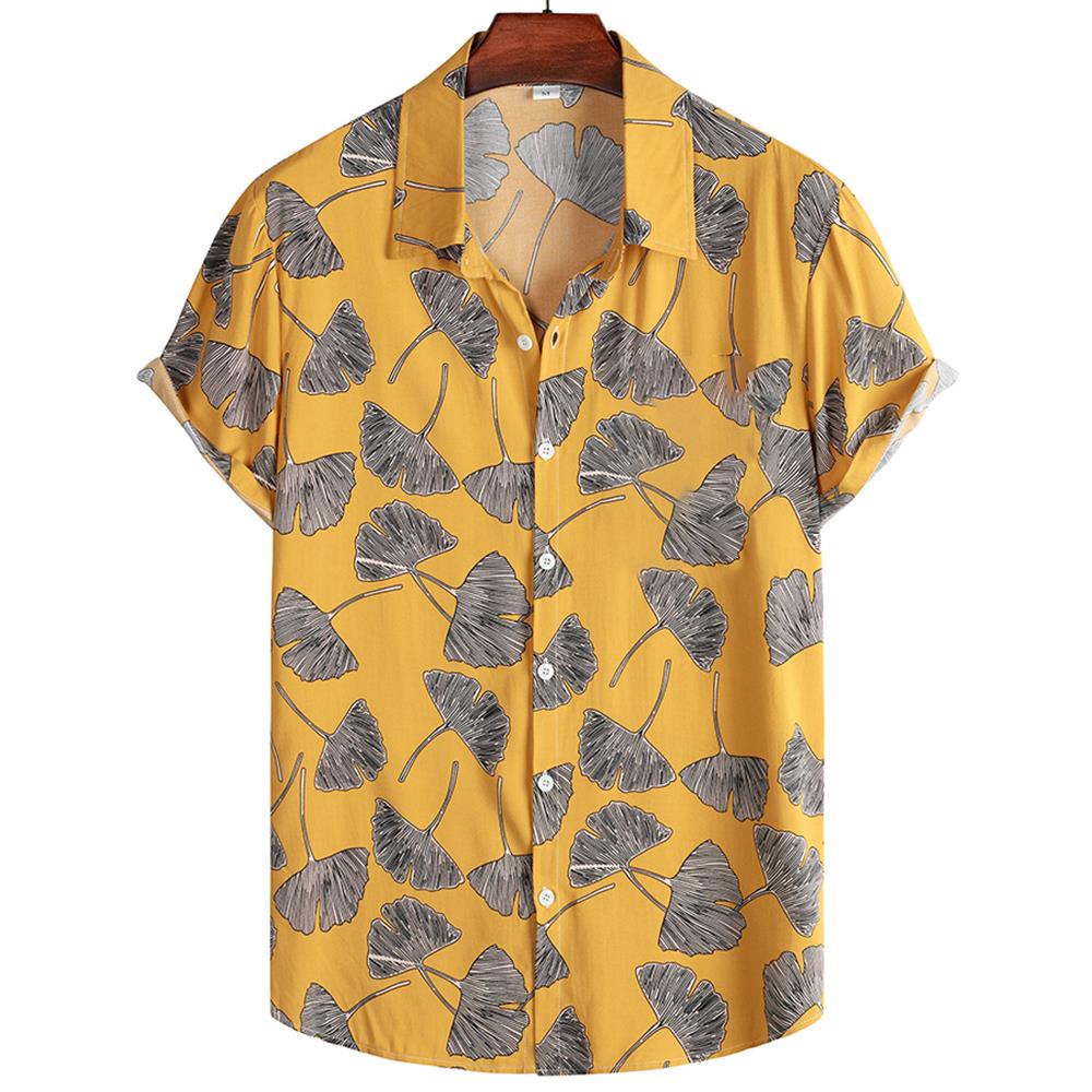 Floral Shirts Men's Summer Hawaiian Clothing Short Sleeve Tops Loose Holiday Seaside Social Lapel 3D Print Shirt 2026 Vintage
