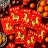 6pcs Chinese 2026 New Year Red Envelope Cartoon Lucky Money Pockets  Lunar Year Celebration