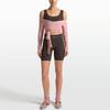 Nike X Skims Striped High-Waisted Casual Shorts Women shorts IU8296-249