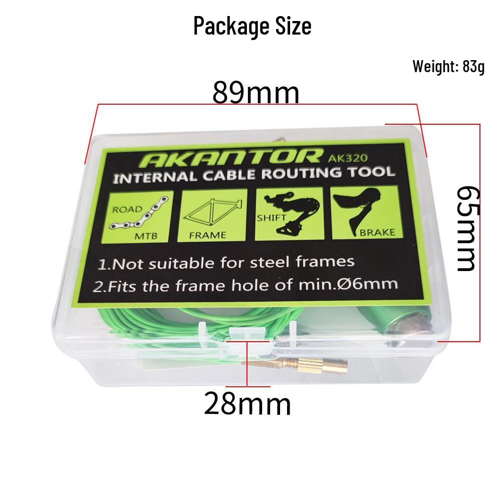 AKANTOR Bike Frame Cable Routing Tool for Brake and Oil Tubes