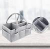 Felt Diaper Wet Bag - Newborn Supplies Organizer with Detachable Mommy Handbag