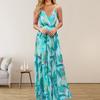 Boho Maxi Dresses for Women V Neck Sleeveless Casual Dresses for Women Floral Print Sundresses for Women Summer Dresses for Women