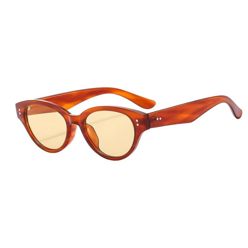 

JYL TS Cat Eye Sunglasses Women UV Protection Korean Orange Style Z3794 A-5096 холодный серый