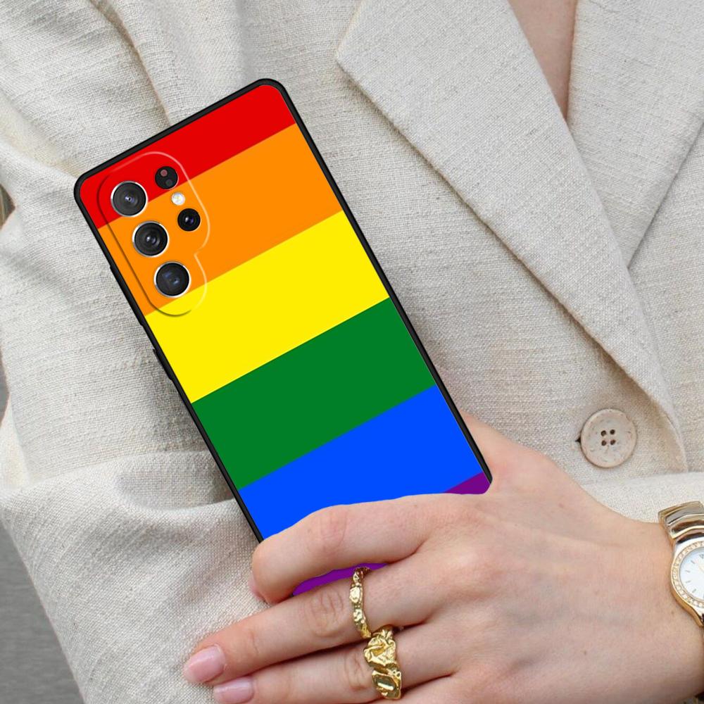 Gay Pride Flag LGBT Cell Phone Case for Samsung Galaxy S26 Ultra S25 S24 S23 S22 S21 S20 Note10 Cover