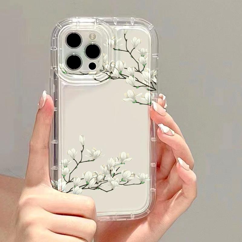 Colourful Flowers Phone Cases For iPhone 17 16 Pro Max 17 Air 15 11 14 13 12 Promax 16 15 Plus Clear Soft Silicone Cover