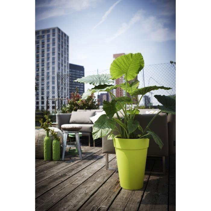 ELHO Pot de fleur Rond Loft Urban - Ø 34 x 45,6 cm - 23 l - Gris anthracite