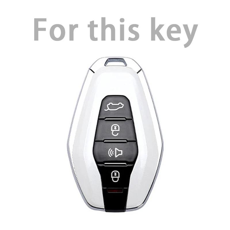 Soft TPU Car Key Case Cover Shell Fob for Chery Jetour X70 X90 X95 Plus 2020 2026 2026 Remote Holder Keychain Accessories