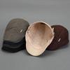 Adjustable Men's Newsboy Caps Herringbone Pattern Painters Hats Casual Flat Cap  Outdoor Wear