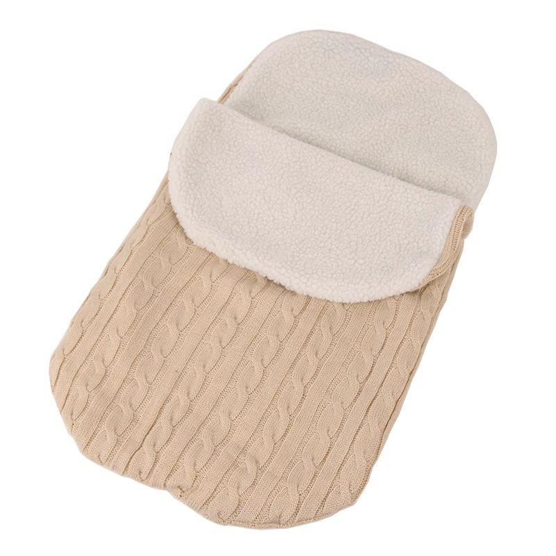 Newborn Knit Baby Swaddle Stroller Wrap Blanket Warm Infant Pram Bag Sleeping