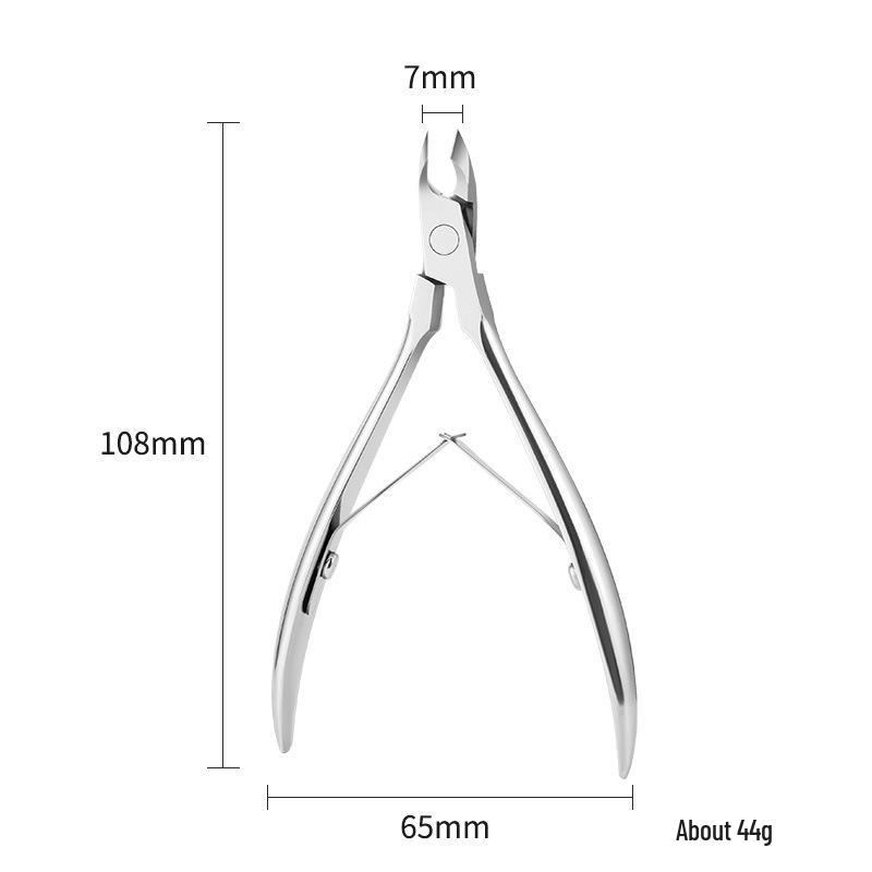 D501 Stainless Steel Cuticle Nipper & Hangnail Remover Set - Gray Manicure Tool