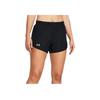 Under Armour Loose Fit Elastic Pattern Printed Straight Leg Sports Shorts Women shorts Black 1382438-001