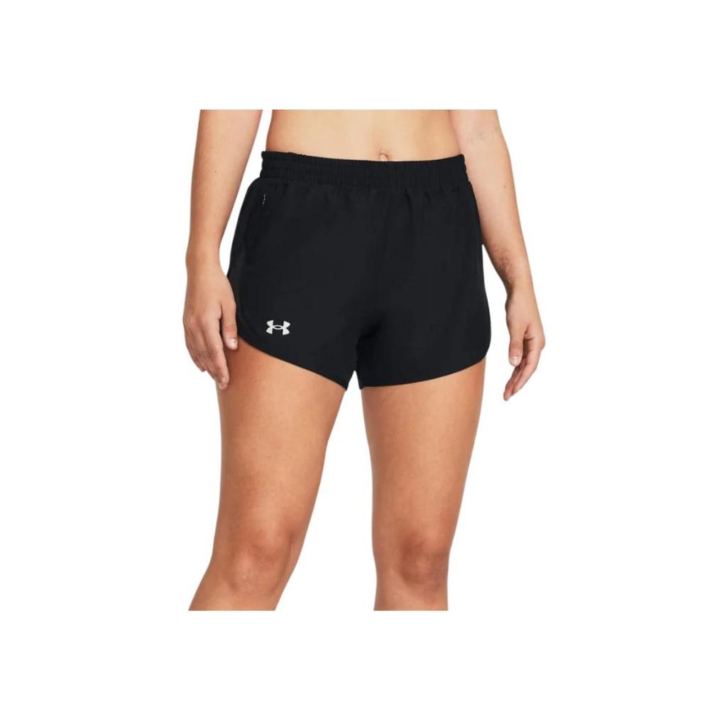 Under Armour Loose Fit Elastic Pattern Printed Straight Leg Sports Shorts Women shorts Black 1382438-001