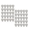 50 Set Sphere Rivet Kit Iron Soild 10mm Diameter Sphere Stud Kit with 6mm Screws for Leather Crafts Clothing Boots