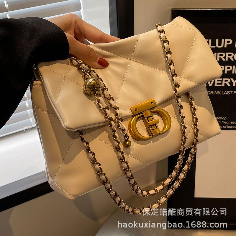 Rhombus Chain Bag Women's Autumn and Winter Versatile 2025 New Fashion Niche Design Women's Shoulder Crossbody Small Square Bag