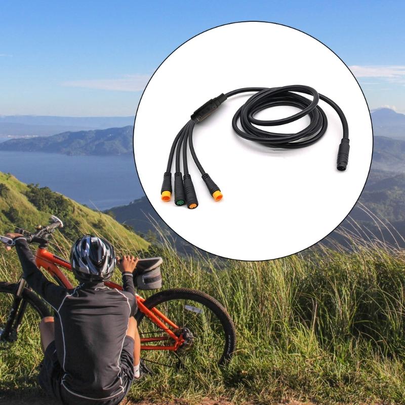 1 Female to 4 Male Harness Gear Sensors Extension Cable eBike Conversion Cable