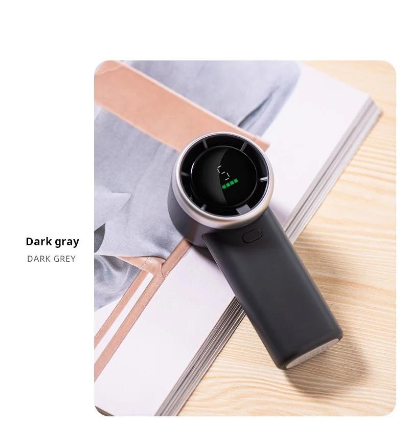 Portable Handheld Turbo Fan 5 Wind Speeds Adjustable Mini Personal Electric Fan Outdoor Camping Hand Fan Rechargeble Ventilador
