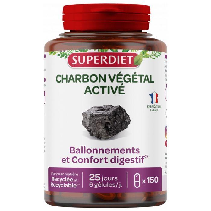 Superdiet Charbon Végétal 150 gélules