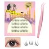 Glue-free False Eyelashes [Tested To Japanese JIS Standards] Glue-free False Eyelashes, 3D False Eyelashes, No Adhesive Needed, Black, 1-second