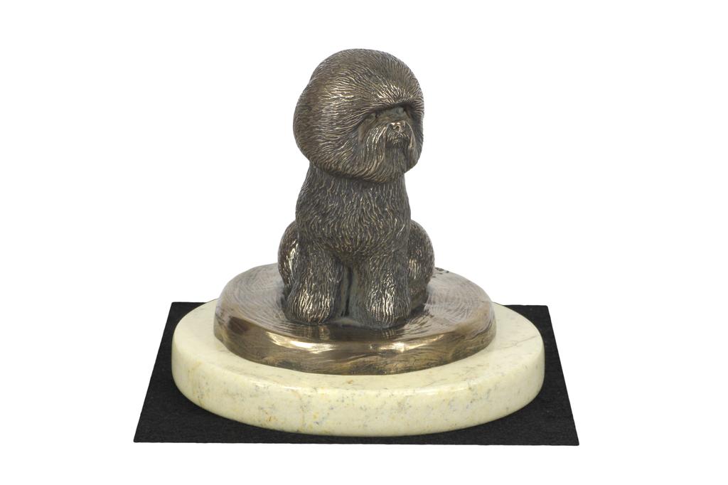 Bichon Frise, Bichon Tenerife, Bichon a poil frise - dog figurine, dog silhouette figurine, trophy for Art-Dog dog show exhibition