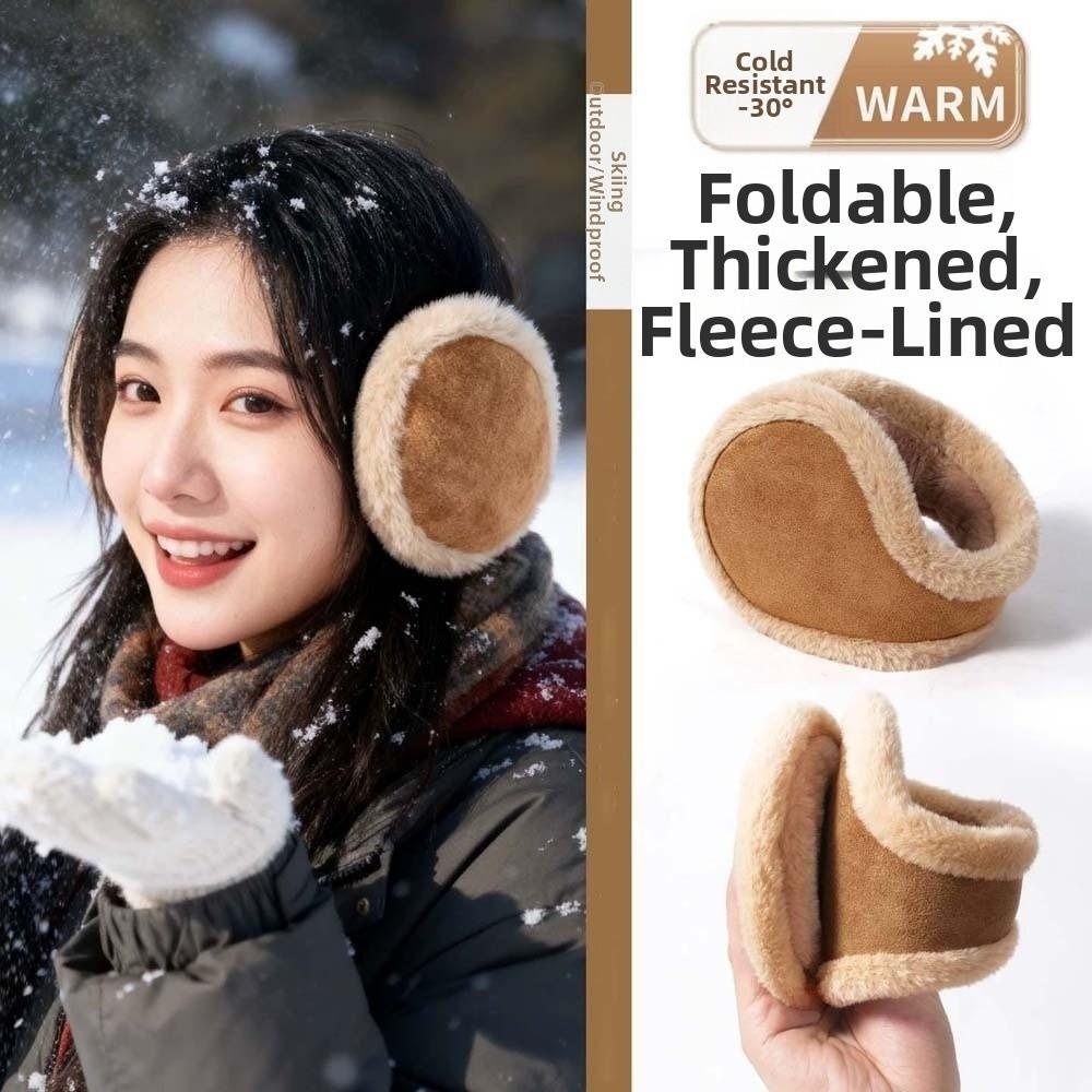 Thickened Ear Warmers Windproof Foldable Headbands Winter Earmuffs Daily Commuting