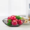 Fruit Basket Nordic Style Exquisite Workmanship Smooth Brim Wavy Wire Bread Vegetable Storage Bowls Kitchen
