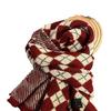 Christmas Scarf, Winter Women's Wool Scarf, New Red Plaid, Versatile, High-end, New Shawl To Keep Warm