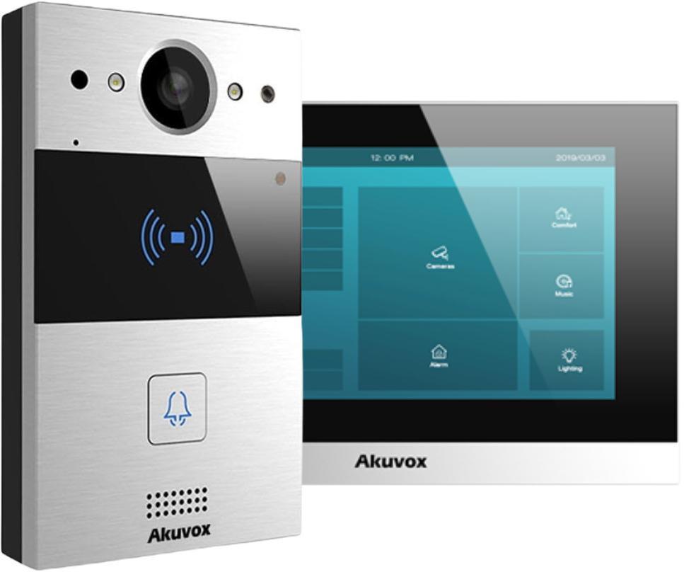 2vadu videodomofona komplekts Akuvox (C313W-2/R20A-2)