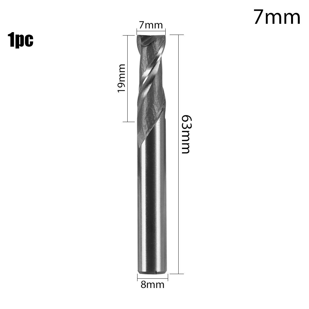 Werkzeuge 1-12mm Werkzeugmaschine CNC Gerader Schaft Holzbearbeitung Bohrer Fräser Fräskopf