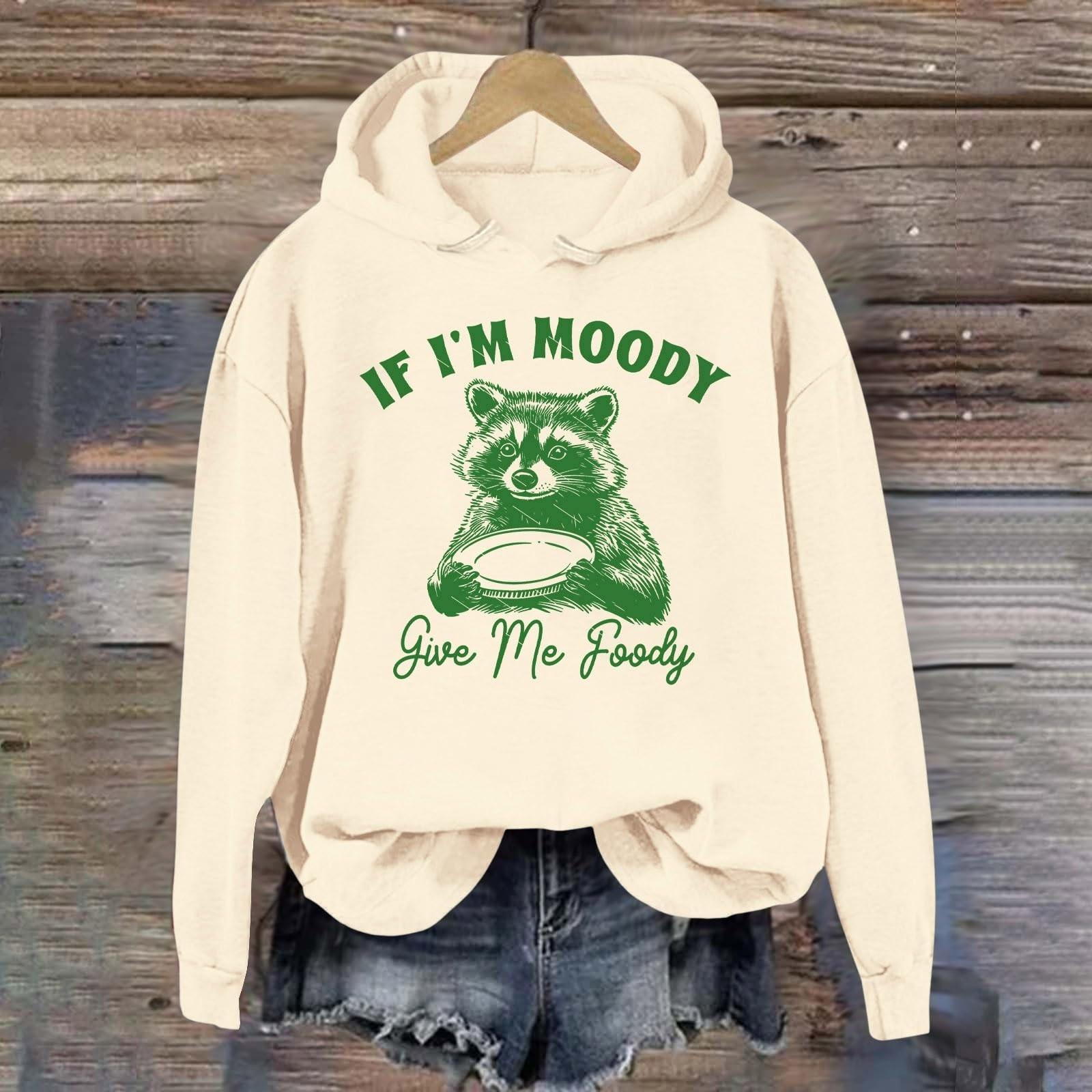 

Женская мода легкий длинный рукав пуловер толстовки с капюшоном с карманами графическая толстовка S хаки