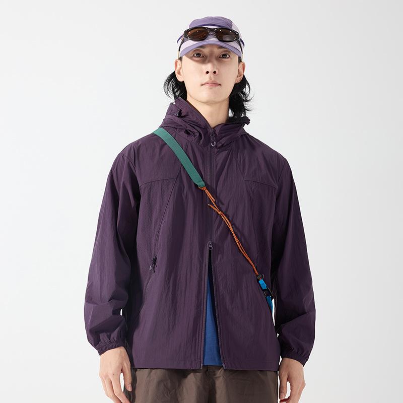 Summer new couple sunscreen clothes women's ultra-thin breathable UV-proof jackets outdoor sunscreen clothes men's