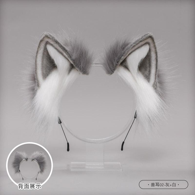 Fox Ear Headband Kawaii Cat Ears Headwear Girl Cosplay Hair Accessories Women Hair Hoop Halloween Party Role Play Costume Props