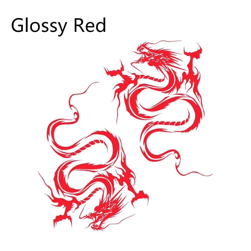 Universal 2PCS Car Door Side Dragon Graphics Vinyl Film Stickers DIY Styling PVC Decals Decoration Auto Body Tuning Accessories