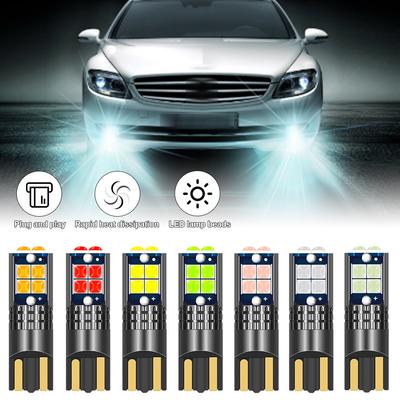 T10 10SMD Car LED Interior Side Light Marker Parking Bulb Canbus No Error DC 12V 3030 Auto Driving License Plate Bulbs Super Bright