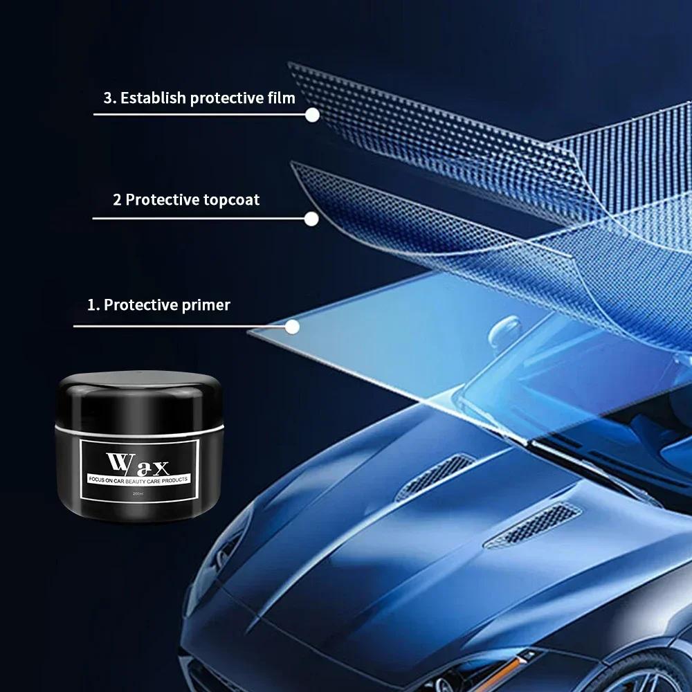Natural Brazilian Carnauba Wax Paint Beauty Polish and Stain Removal Anti-scratch Car Wax Coating Solid Car Wax 200ml
