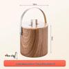 Stainless Steel Look Double-Layer Insulated Ice Bucket