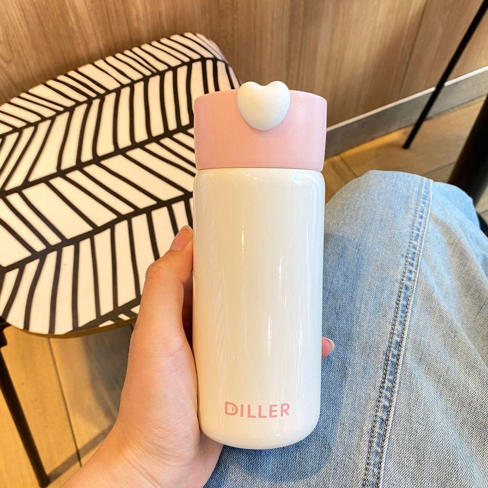 With Handle Portable Vacuum Flask Stainless Steel Thermal Water Bottle Mini Thermos Cup Coffee Tea