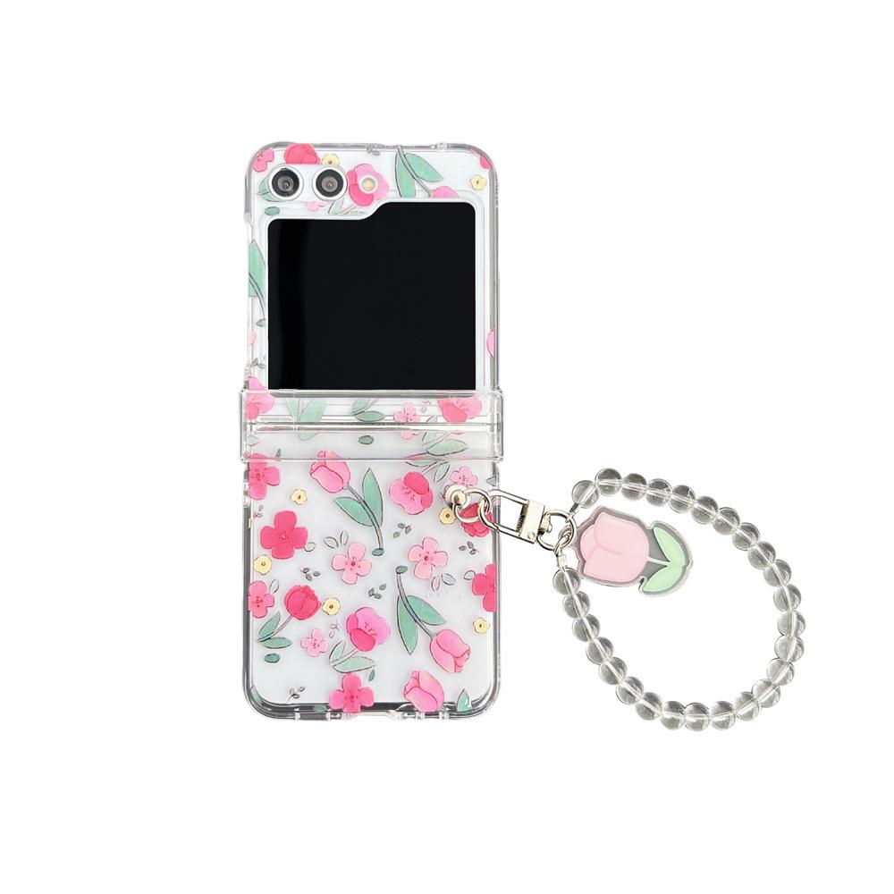 Graffiti Love Pink & Purple Tulip Case for Samsung ZFlip3-6
