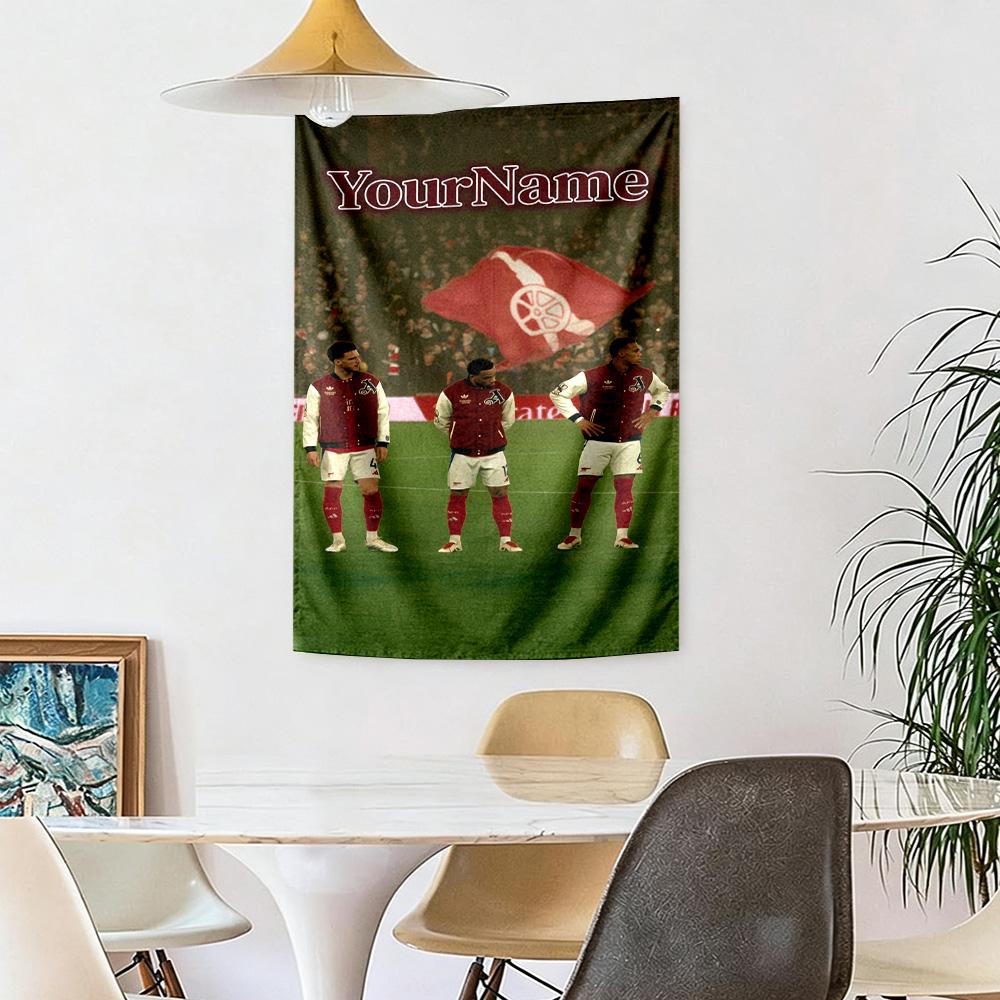 Arsenal Custom Your Name Wall Decor Tapestry Art For Pet Memorial Birthdaywedding Party Backdrop Family Gift