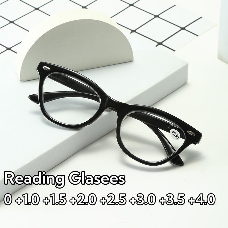 

Vintage Cat Eye Blue Light Blocking Reading Eyewear Men Women High Definition Presbyopia Fashion Far Sight Eyeglasses Hyperopia +1.0