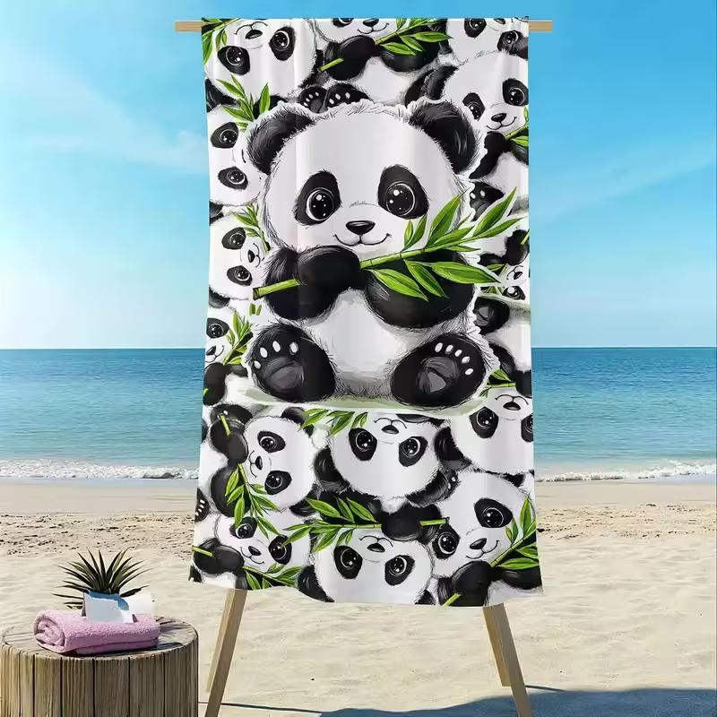 Colorful Cat Beach Towel Quick Dry Swim Bath Towel Creative Pet Painting Print Summer Beach Gift For Cat Lovers Girls