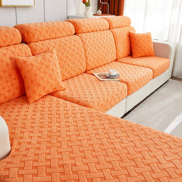 Copriseduta Spesso per Divano per Inverno Elasticizzato Anti-Polvere Copripoltrona Rimovibile Coperture per Divano Lusso Decorazione per la Casa