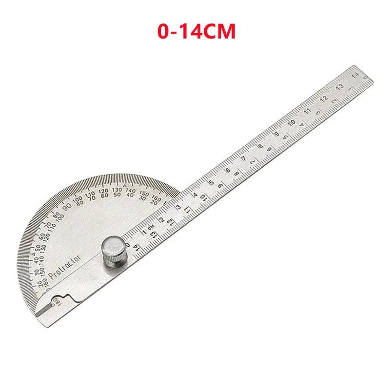 Stainless Steel Angle Meter Protractor with Metal Finder 180 Degree Goniometer for Woodworking Measurement Tool