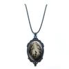 New Gothic Crow Forest Oval Women's Accessories Retro Jewelry Pendant Necklace