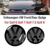 2pcs Front and Rear Emblem For VW Golf 6/Golf 7/Golf 7.5/Golf 8 Not Affect ACC Modified Black Label Flat Mirror Logo Sticker zf0