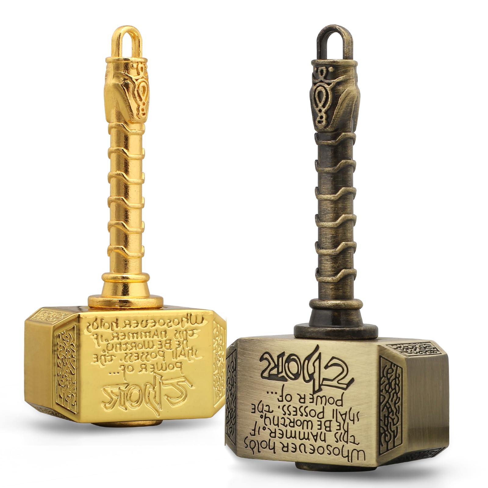 

Спиннеры-фиджеты «Молот Тора» из нержавеющей стали с вращающимися шестернями, игрушка для снятия стресса и тренировки мозга для детей и взрослых, подходит для возраста от 6 лет и старше