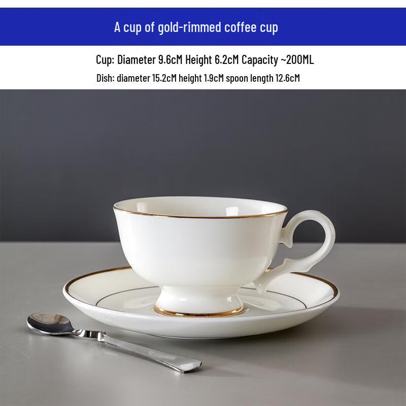 HANDUNYOU European Style Glass Coffee Cup with Spoon