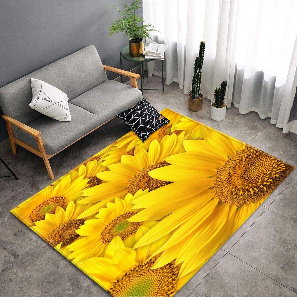 Romantic Rose Flower Carpets Home Decor Living Room Area Rug Floral Bedroom Rug for Girls Floor Mat Soft Kitchen Rug Doormat