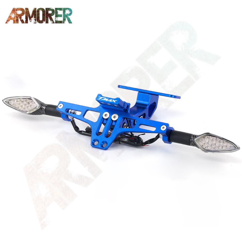 Suport universal pentru plăcuță de înmatriculare Lumină LED pentru YAMAHA T-MAX 530 SX/DX TMAX 560 tech max Aripa pentru coadă pentru motociclete