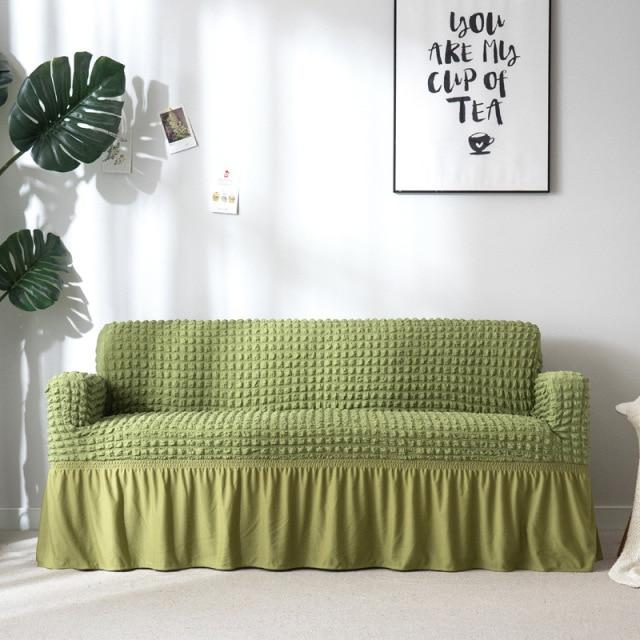 Living Room Stretch Sofa Cover Printed Plaid Stretch Sofa Cover Combination Sofa Cover L Shape 1-4 Cushion