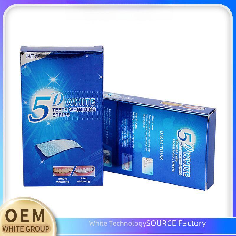 5D Whitening Gel Teeth Stickers - 7 Pairs (14 Stickers)